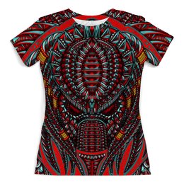 Заказать женскую футболку в Москве. Футболка с полной запечаткой (женская) Predator от T-shirt print  - готовые дизайны и нанесение принтов.