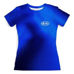 Заказать женскую футболку в Москве. Футболка с полной запечаткой (женская) авто Kia от THE_NISE  - готовые дизайны и нанесение принтов.