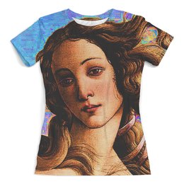 Заказать женскую футболку в Москве. Футболка с полной запечаткой (женская) Венера от Galina Museridze - готовые дизайны и нанесение принтов.