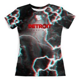 Заказать женскую футболку в Москве. Футболка с полной запечаткой (женская) Detroit Become Human от THE_NISE  - готовые дизайны и нанесение принтов.
