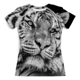 Заказать женскую футболку в Москве. Футболка с полной запечаткой (женская) тигры от THE_NISE  - готовые дизайны и нанесение принтов.
