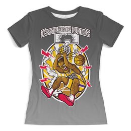 Заказать женскую футболку в Москве. Футболка с полной запечаткой (женская) Extreme dunk от T-shirt print  - готовые дизайны и нанесение принтов.