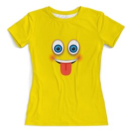 Заказать женскую футболку в Москве. Футболка с полной запечаткой (женская) smile от THE_NISE  - готовые дизайны и нанесение принтов.