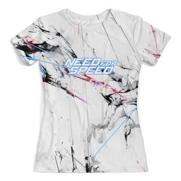 Заказать женскую футболку в Москве. Футболка с полной запечаткой (женская) Need for Speed от THE_NISE  - готовые дизайны и нанесение принтов.