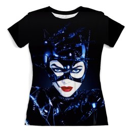 Заказать женскую футболку в Москве. Футболка с полной запечаткой (женская) Catwoman от Vladec11 - готовые дизайны и нанесение принтов.