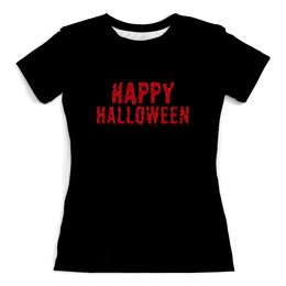Заказать женскую футболку в Москве. Футболка с полной запечаткой (женская) Halloween от THE_NISE  - готовые дизайны и нанесение принтов.