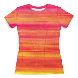 Заказать женскую футболку в Москве. Футболка с полной запечаткой (женская) Sunset  от Sofia Allen - готовые дизайны и нанесение принтов.