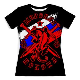 Футболка с полной запечаткой (женская)