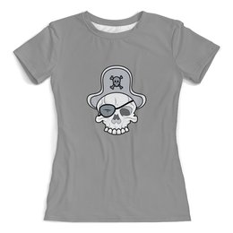 Заказать женскую футболку в Москве. Футболка с полной запечаткой (женская)  Пират от THE_NISE  - готовые дизайны и нанесение принтов.