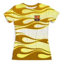 Заказать женскую футболку в Москве. Футболка с полной запечаткой (женская) Barcelona от THE_NISE  - готовые дизайны и нанесение принтов.