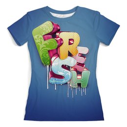 Заказать женскую футболку в Москве. Футболка с полной запечаткой (женская) Fresh  от T-shirt print  - готовые дизайны и нанесение принтов.