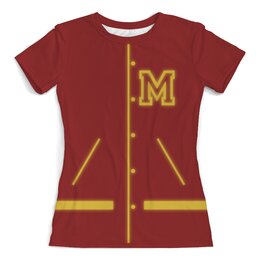 Заказать женскую футболку в Москве. Футболка с полной запечаткой (женская) Michael Jackson Stile от alexandrkarpovrf@gmail.com - готовые дизайны и нанесение принтов.