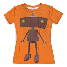 Заказать женскую футболку в Москве. Футболка с полной запечаткой (женская) Bad Robot от Дана Столыпина - готовые дизайны и нанесение принтов.