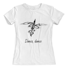 Заказать женскую футболку в Москве. Футболка с полной запечаткой (женская) Танцы с ветром от aviva - готовые дизайны и нанесение принтов.