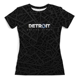Заказать женскую футболку в Москве. Футболка с полной запечаткой (женская) Detroit от THE_NISE  - готовые дизайны и нанесение принтов.