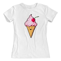 Заказать женскую футболку в Москве. Футболка с полной запечаткой (женская) ice cream от punksy - готовые дизайны и нанесение принтов.