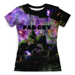 Заказать женскую футболку в Москве. Футболка с полной запечаткой (женская) Far Cry от THE_NISE  - готовые дизайны и нанесение принтов.