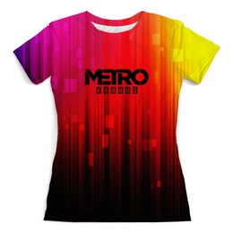 Заказать женскую футболку в Москве. Футболка с полной запечаткой (женская) Metro от THE_NISE  - готовые дизайны и нанесение принтов.