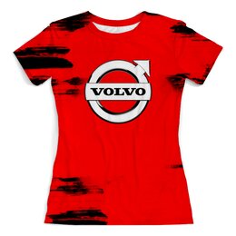 Заказать женскую футболку в Москве. Футболка с полной запечаткой (женская) Volvo от THE_NISE  - готовые дизайны и нанесение принтов.