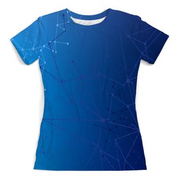 Заказать женскую футболку в Москве. Футболка с полной запечаткой (женская) система  от Alex - готовые дизайны и нанесение принтов.