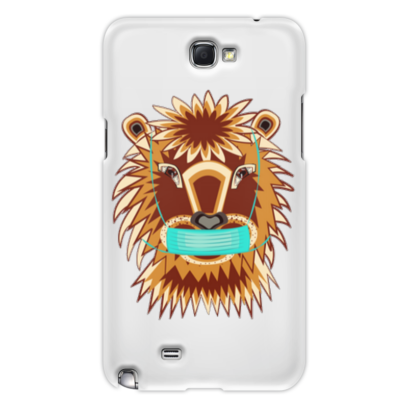 Printio Чехол для Samsung Galaxy Note 2 Лев в маске чехол mypads дреды льва для ulefone note 10p note 10 задняя панель накладка бампер