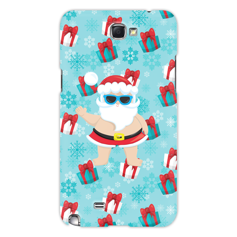 Printio Чехол для Samsung Galaxy Note 2 Santa