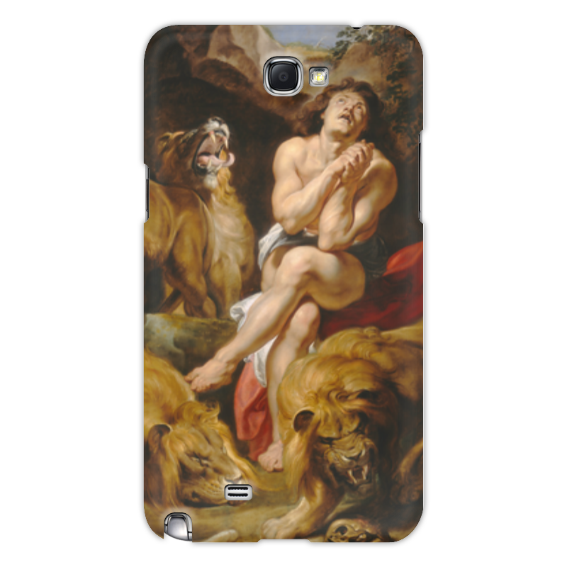 Printio Чехол для Samsung Galaxy Note 2 Даниил в яме со львами (картина рубенса)