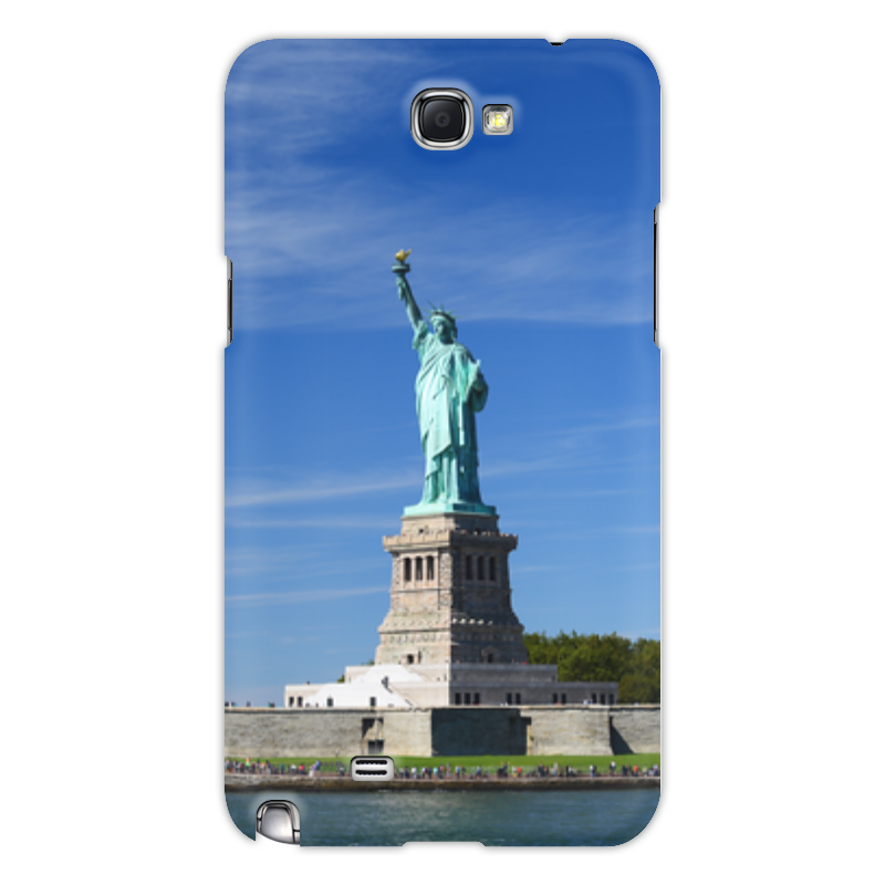 Printio Чехол для Samsung Galaxy Note 2 Статуя свободы 2 дня в нью йорке