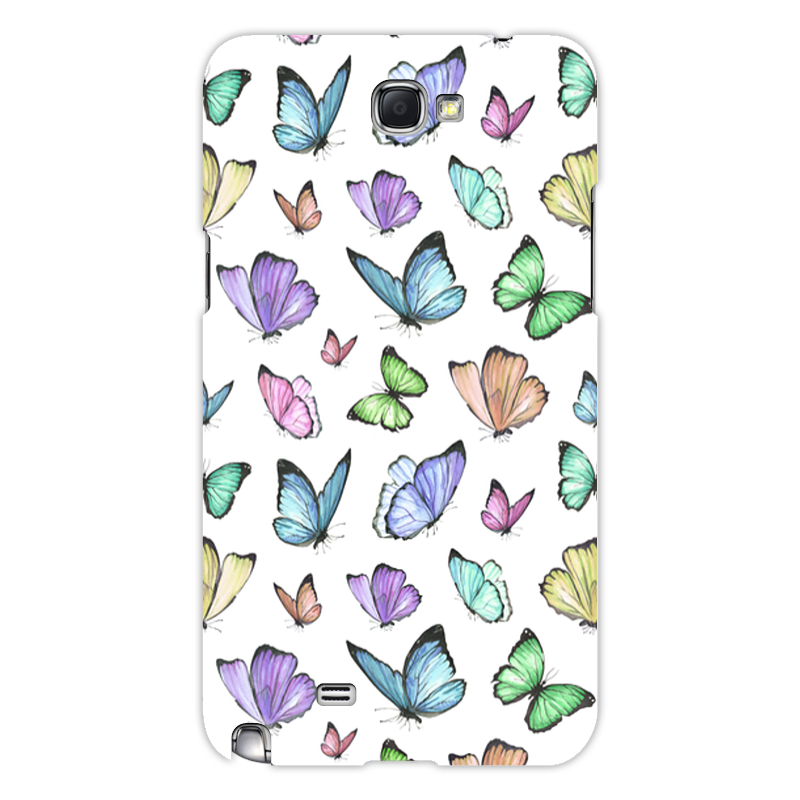 Printio Чехол для Samsung Galaxy Note 2 Бабочки