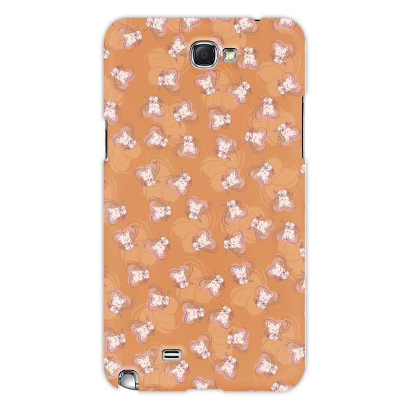 Printio Чехол для Samsung Galaxy Note 2 Котенок с клубком чехол mypads девушка в оранжевом фоне женский для oppo a57 5g 2022 задняя панель накладка бампер