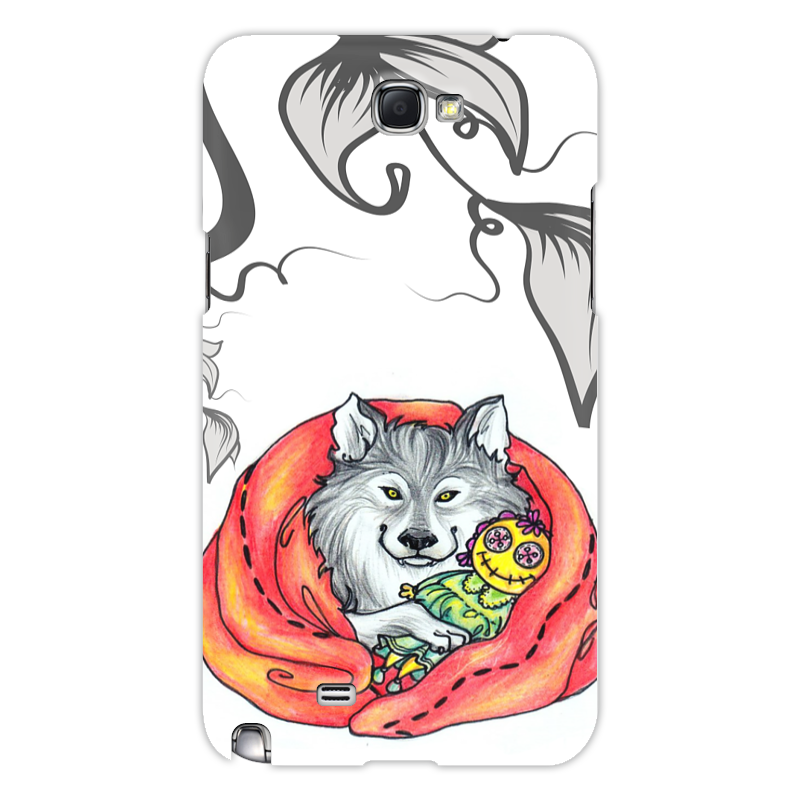 Printio Чехол для Samsung Galaxy Note 2 Волк и игрушка брюн косм надин большой волк и маленький волк такой чудесный апельсин
