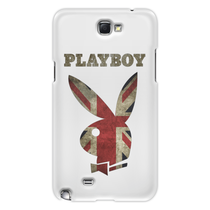 printio чехол для samsung galaxy note playboy девушка Printio Чехол для Samsung Galaxy Note 2 Playboy британский флаг