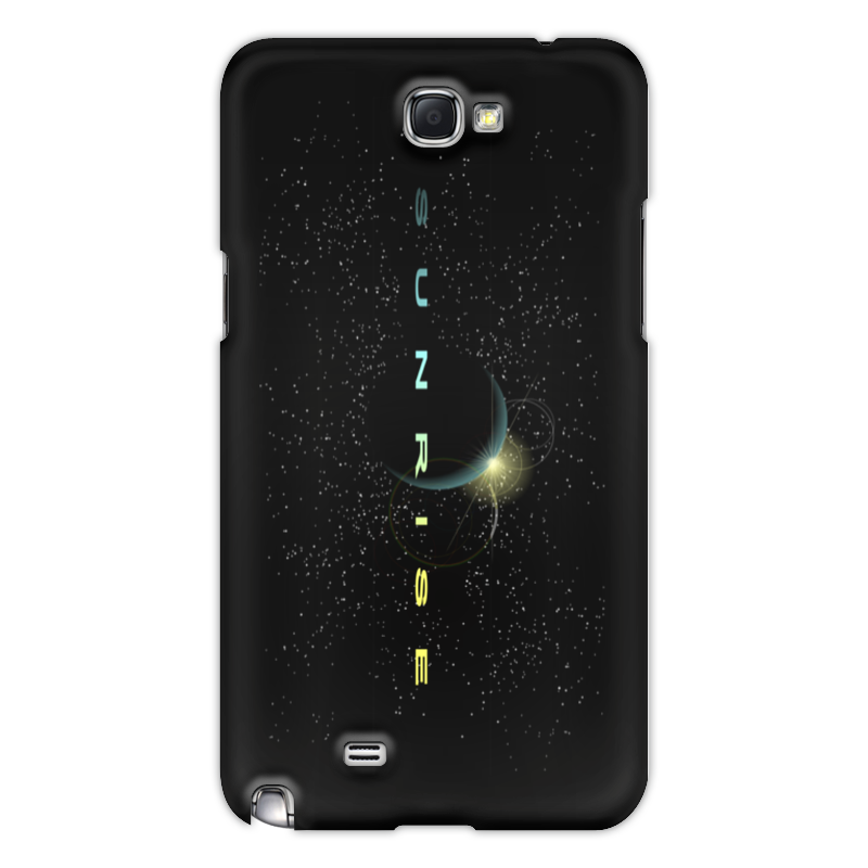 Printio Чехол для Samsung Galaxy Note 2 Восход солнца над планетой. дизайнерский силиконовый чехол для samsung galaxy a10 тайны космоса