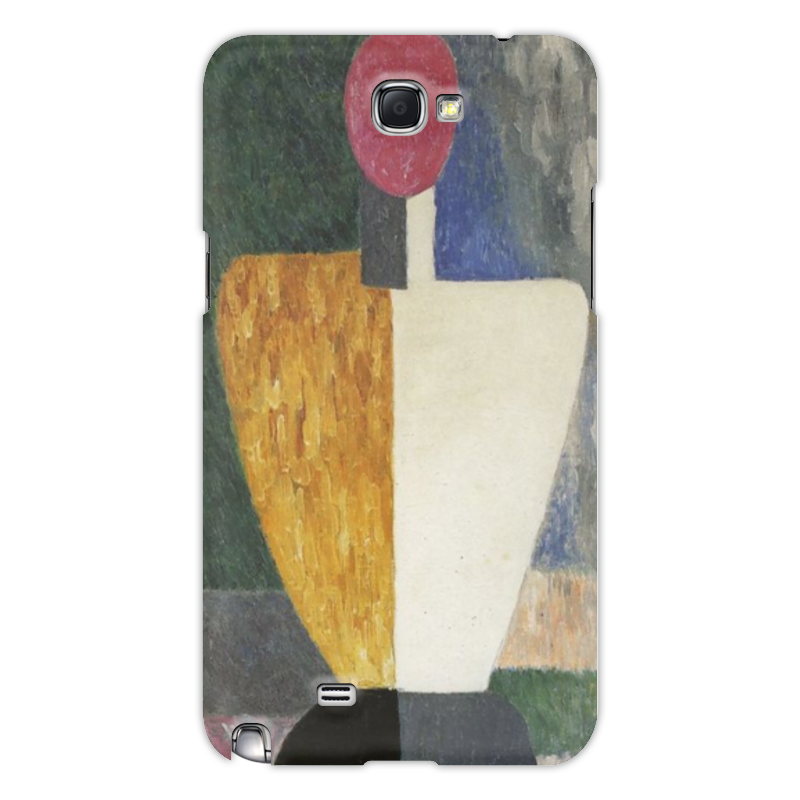 Printio Чехол для Samsung Galaxy Note 2 Торс (фигура с розовым лицом) (малевич)