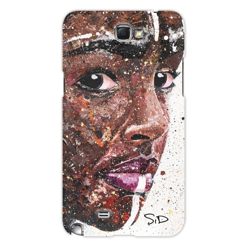 Printio Чехол для Samsung Galaxy Note 2 Эфиопка