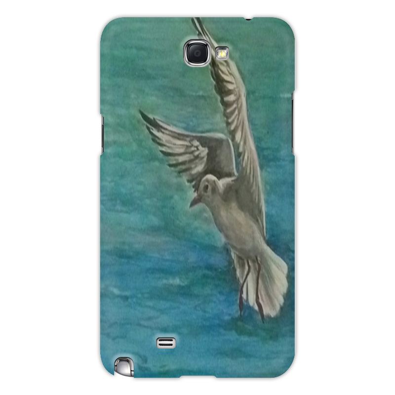 Printio Чехол для Samsung Galaxy Note 2 Чайка чехол пластиковый samsung galaxy note 8 птица на жердочке