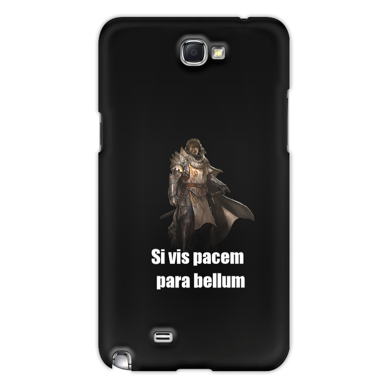 Printio Чехол для Samsung Galaxy Note 2 Хочешь мира - готовься к войне printio футболка с полной запечаткой мужская хочешь мира готовься к войне