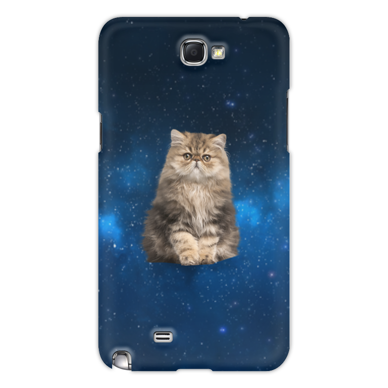printio чехол для samsung galaxy note 2 кот в космосе Printio Чехол для Samsung Galaxy Note 2 Кот в космосе