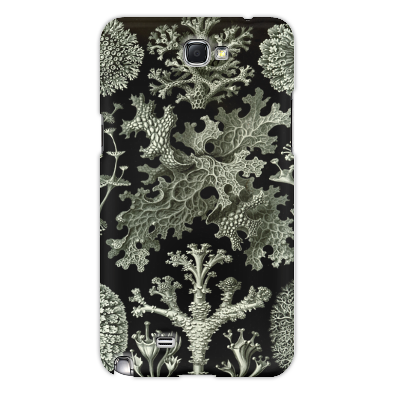 Printio Чехол для Samsung Galaxy Note 2 Лишайники (lichenes, ernst haeckel) чехол mypads крутой кот для ulefone note 10p note 10 задняя панель накладка бампер