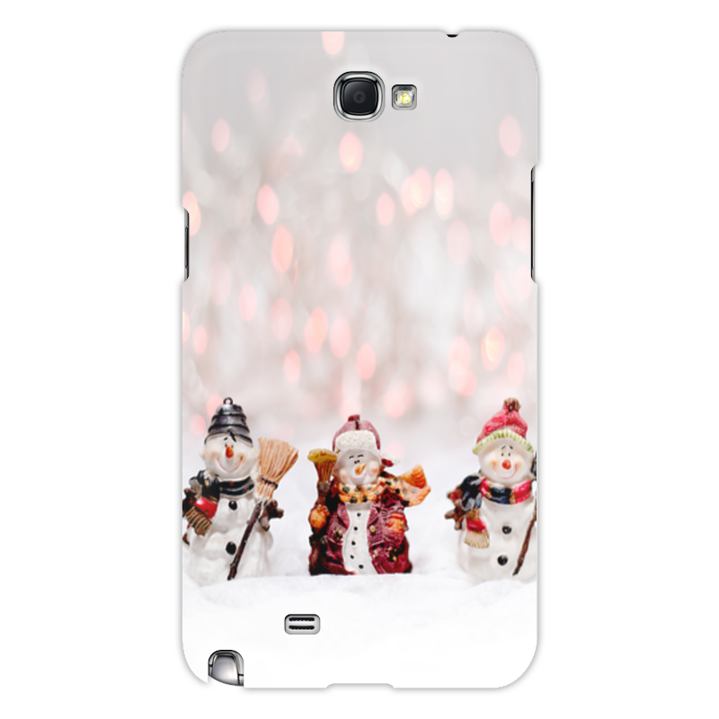 Printio Чехол для Samsung Galaxy Note 2 Три снеговика