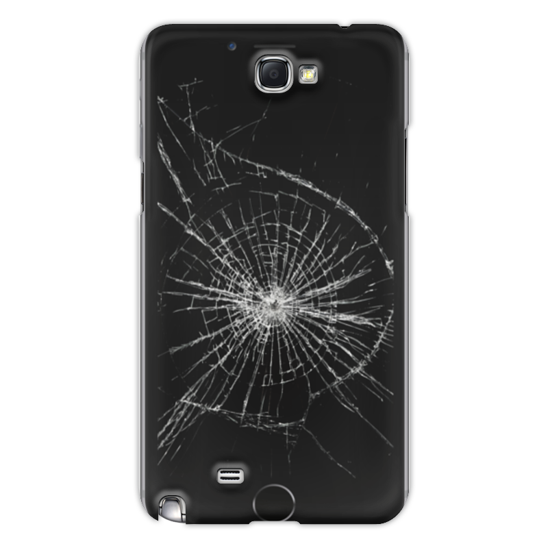 Printio Чехол для Samsung Galaxy Note 2 Разбитый экран цена и фото