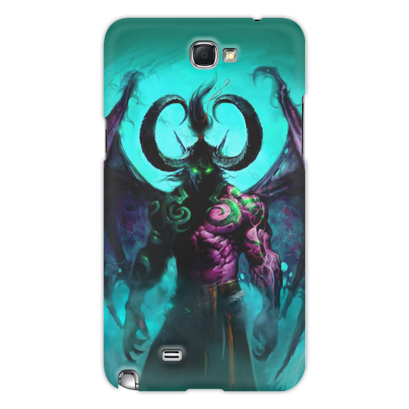 Printio Чехол для Samsung Galaxy Note 2 Warcraft collection: illidan