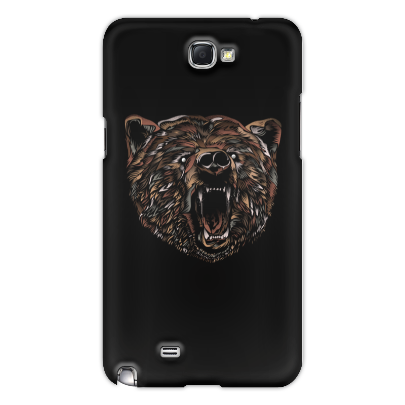 Printio Чехол для Samsung Galaxy Note 2 Пёстрый медведь