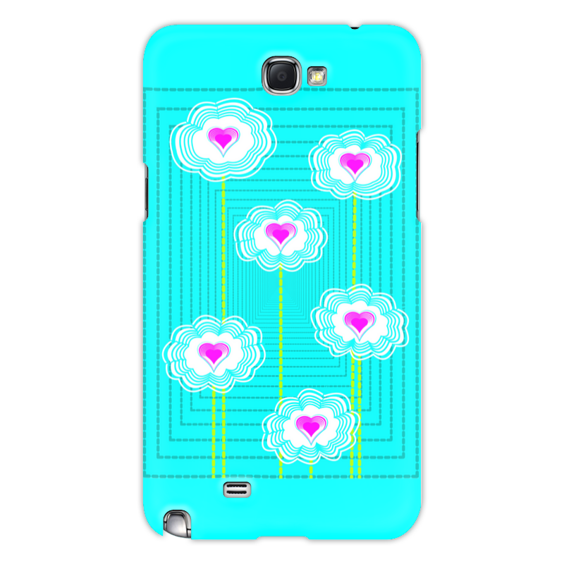 Printio Чехол для Samsung Galaxy Note 2 Цветочный паттерн чехол накладка krutoff clear case женский день цветочный паттерн 2 для tecno spark 7