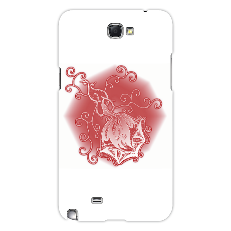 Printio Чехол для Samsung Galaxy Note 2 Ажурная роза фото