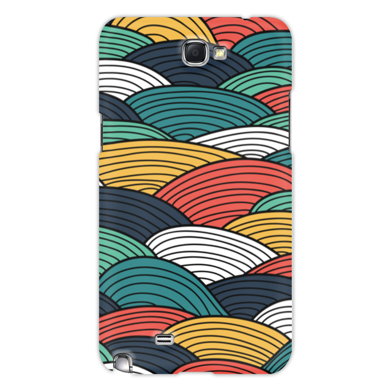 Printio Чехол для Samsung Galaxy Note 2 Цветные волны
