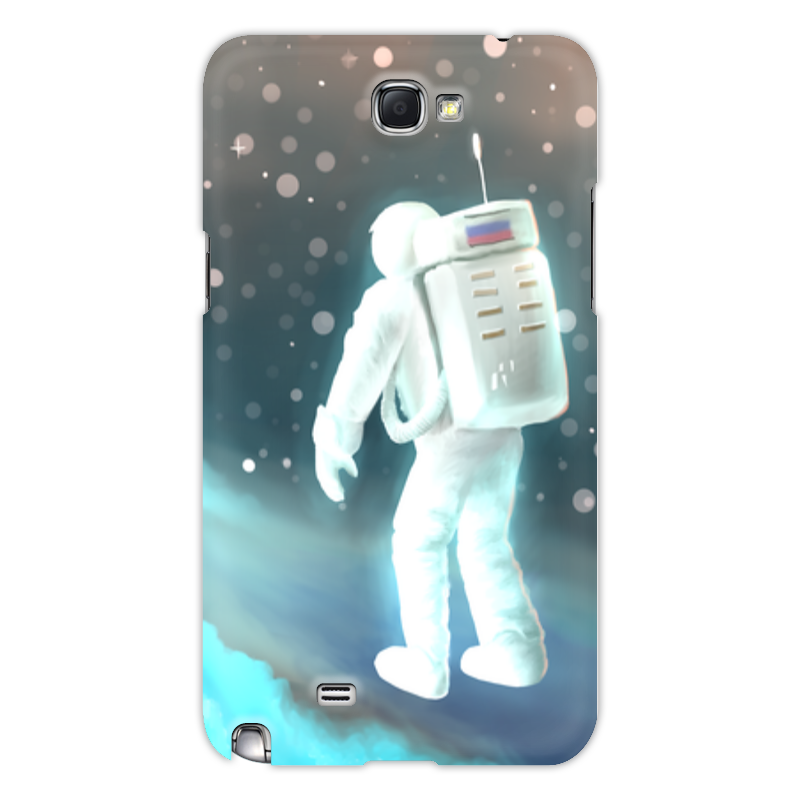 цена Printio Чехол для Samsung Galaxy Note 2 Космический путешественник