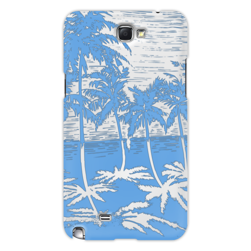 Printio Чехол для Samsung Galaxy Note 2 Пальмы жидкий чехол с блестками краска в воде на samsung galaxy m11 самсунг галакси м11