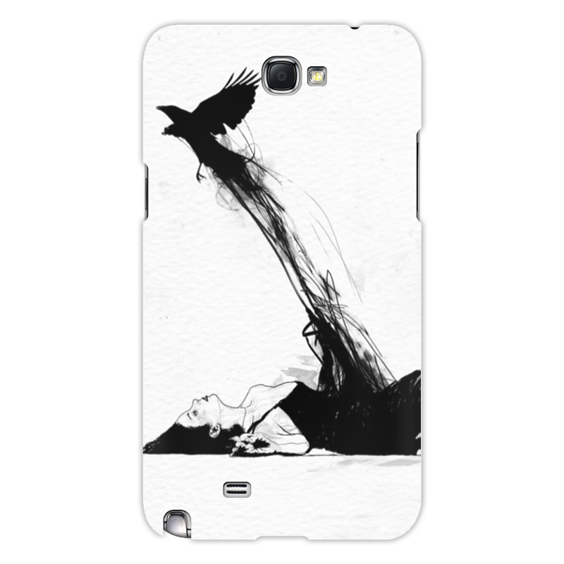 Printio Чехол для Samsung Galaxy Note 2 Ворон внутри нас цена и фото