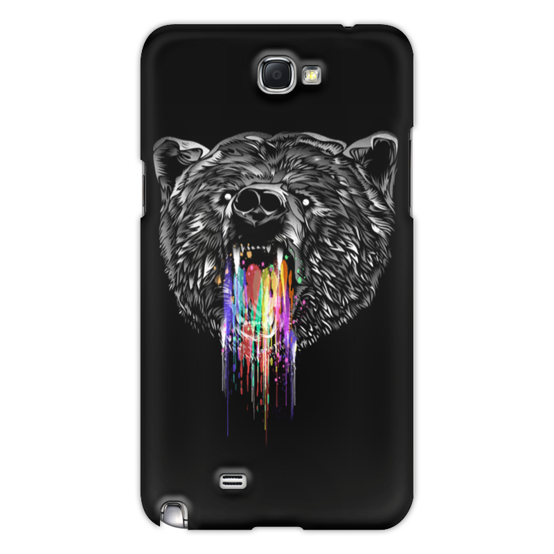 printio чехол для samsung galaxy note 2 радужный волк Printio Чехол для Samsung Galaxy Note 2 Радужный медведь